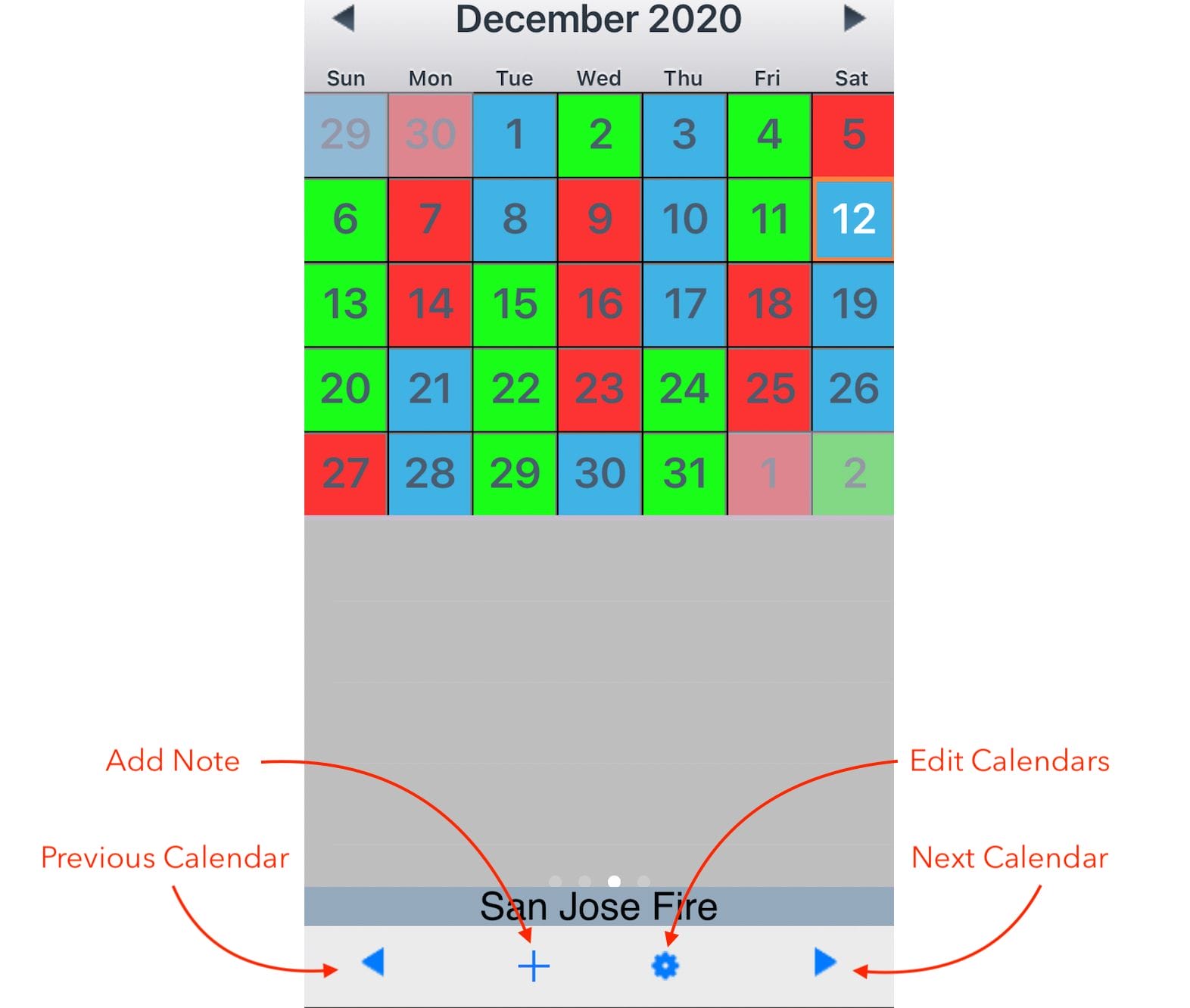 eCal Emergency Calendar – Home Screen eCal Emergency Calendar - Home Screen