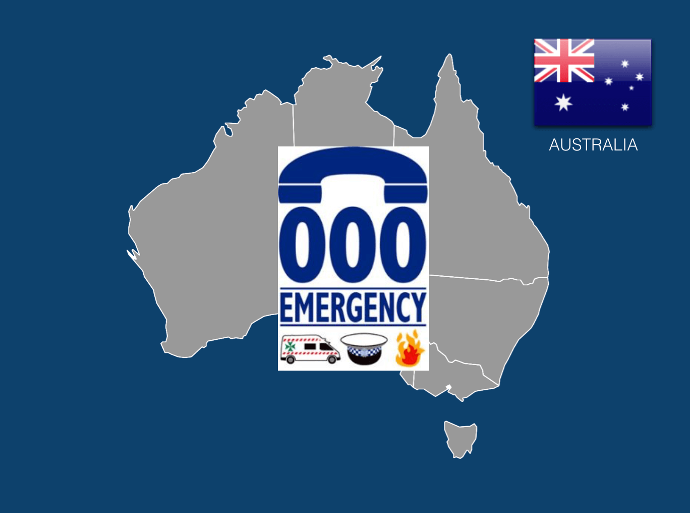 Australia Emergency Services Dial 000