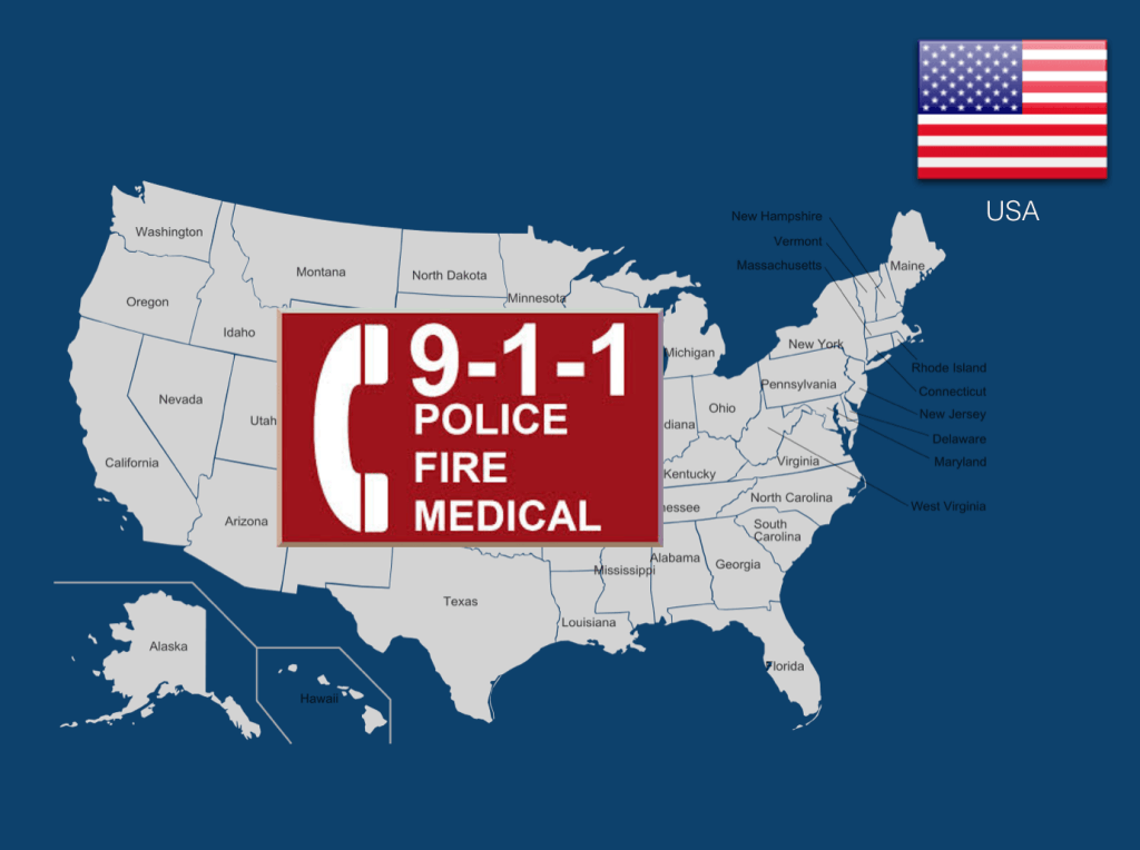 Dial 911 to call an ambulance in the USA Dial 911 to call an ambulance in the USA