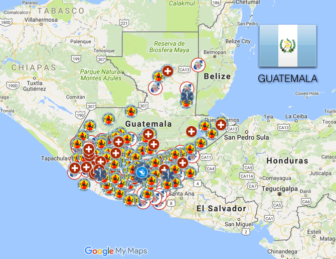 EMS Coverage Map: Guatemala