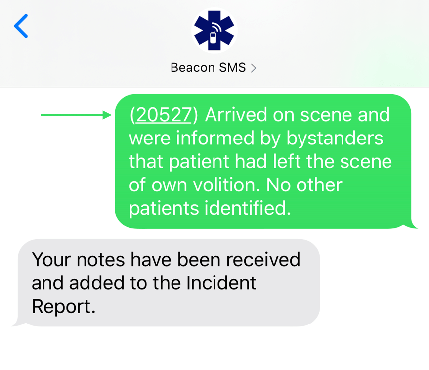 Beacon SMS 4.0 - Responder Notes
