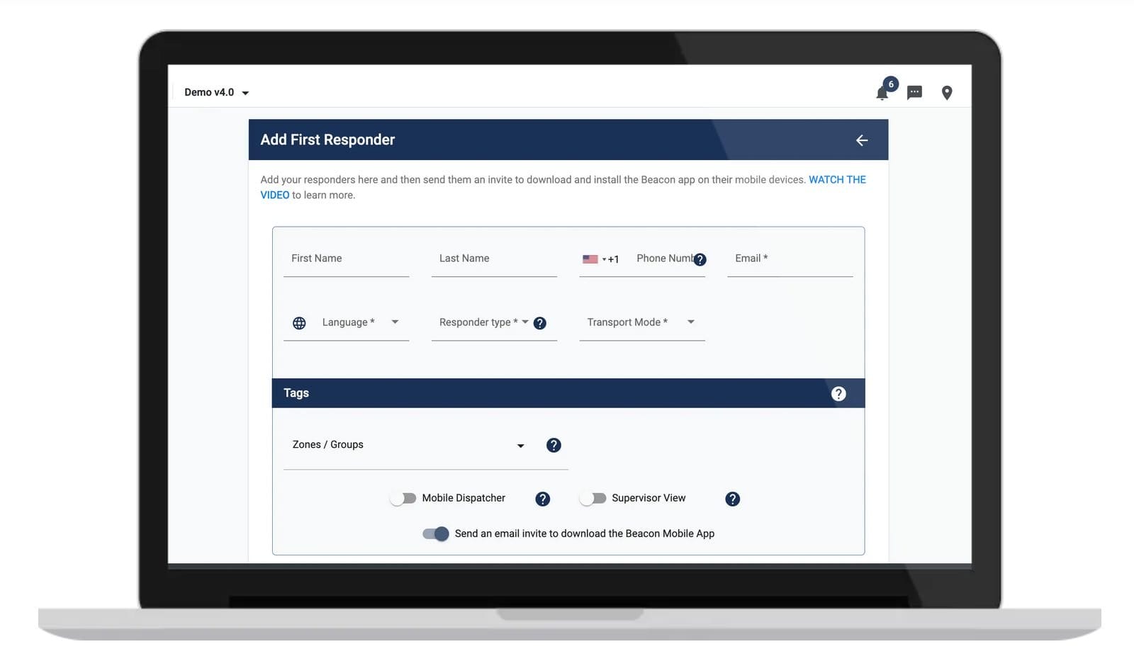 Laptop – Manage Responders Beacon v5.0_IMG Laptop - Manage Responders Beacon v5.0_IMG